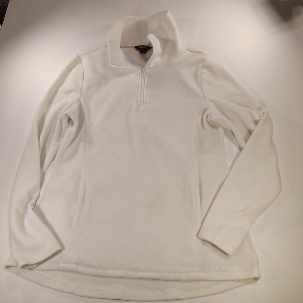 Eddie Bauer Women's Long Sleeve Polar Fleece Quarter Zip Pullover Size Small